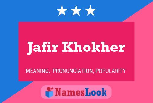 Póster del nombre Jafir Khokher