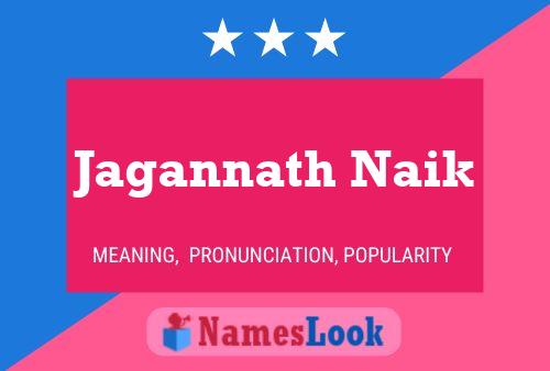 Póster del nombre Jagannath Naik