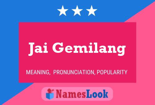 Póster del nombre Jai Gemilang