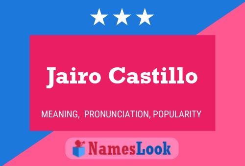 Póster del nombre Jairo Castillo