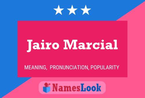 Póster del nombre Jairo Marcial