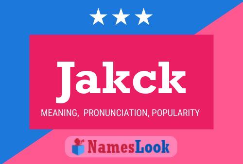 Póster del nombre Jakck