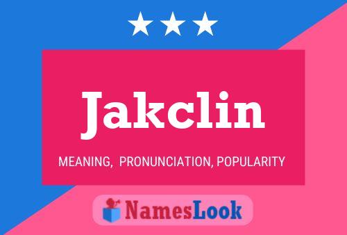 Póster del nombre Jakclin