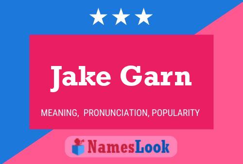 Póster del nombre Jake Garn