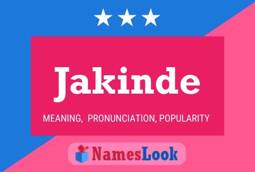 Póster del nombre Jakinde