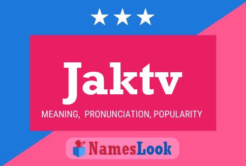 Póster del nombre Jaktv