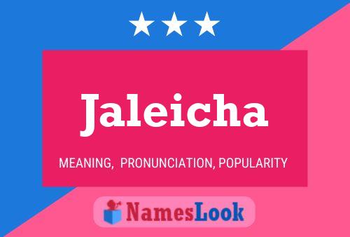 Póster del nombre Jaleicha