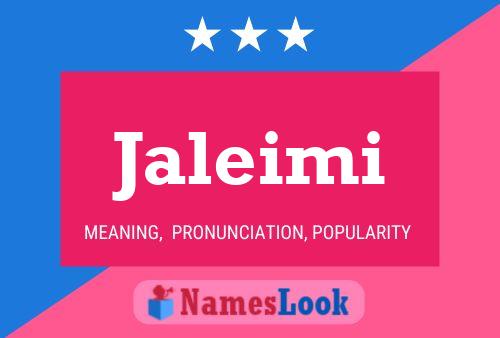 Póster del nombre Jaleimi