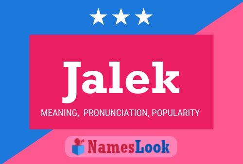 Póster del nombre Jalek