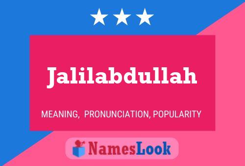 Póster del nombre Jalilabdullah