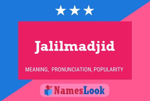 Póster del nombre Jalilmadjid