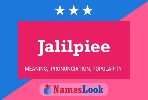 Póster del nombre Jalilpiee