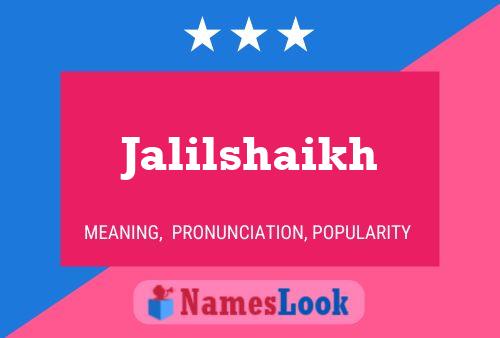 Póster del nombre Jalilshaikh