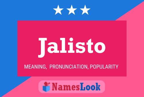 Póster del nombre Jalisto