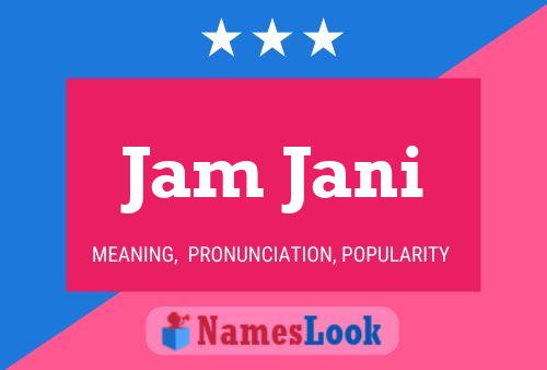 Póster del nombre Jam Jani