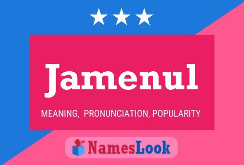 Póster del nombre Jamenul