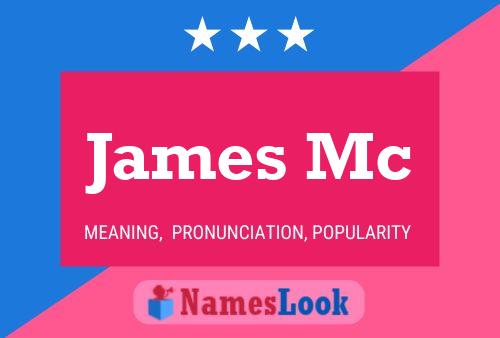 Póster del nombre James Mc