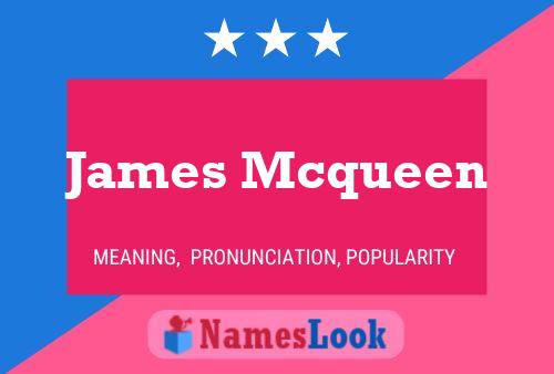 Póster del nombre James Mcqueen