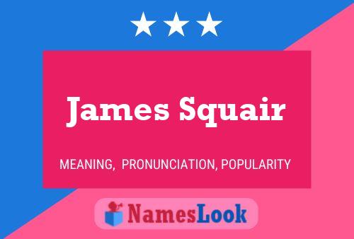 Póster del nombre James Squair