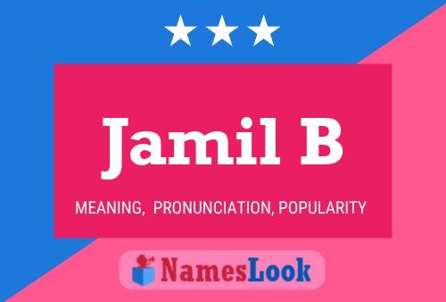 Póster del nombre Jamil B