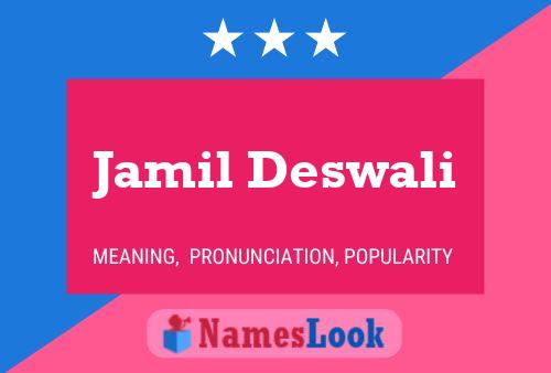 Póster del nombre Jamil Deswali