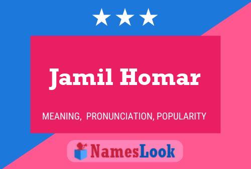 Póster del nombre Jamil Homar