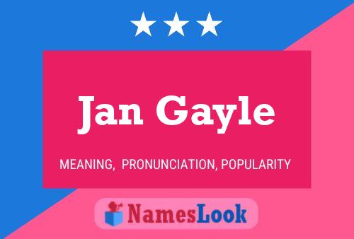 Póster del nombre Jan Gayle