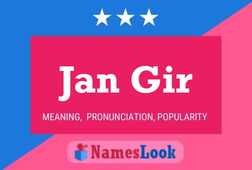 Póster del nombre Jan Gir