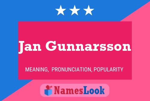 Póster del nombre Jan Gunnarsson