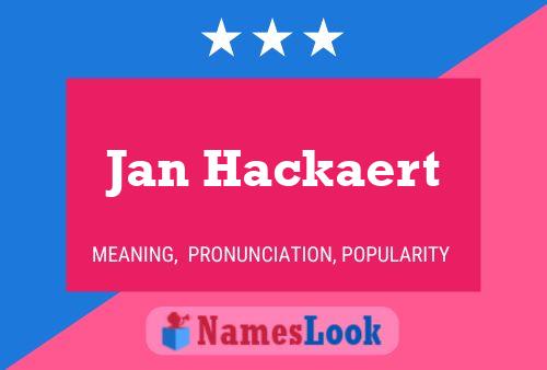 Póster del nombre Jan Hackaert