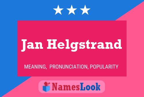 Póster del nombre Jan Helgstrand