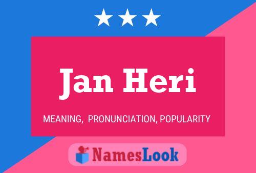 Póster del nombre Jan Heri