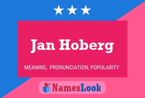 Póster del nombre Jan Hoberg