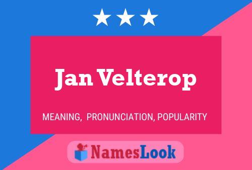 Póster del nombre Jan Velterop