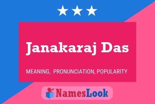 Póster del nombre Janakaraj Das