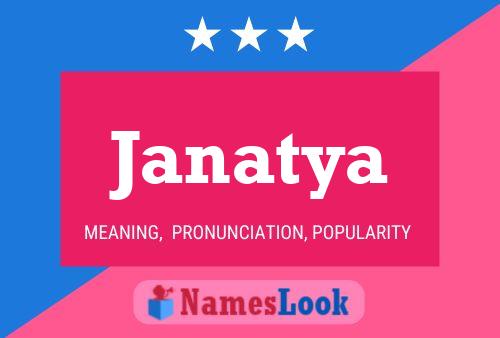 Póster del nombre Janatya