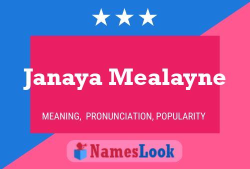 Póster del nombre Janaya Mealayne