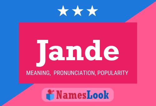 Póster del nombre Jande