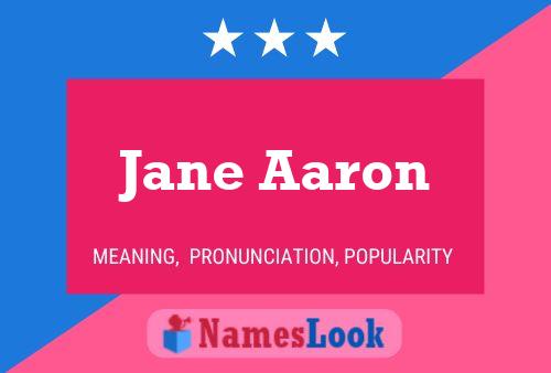 Póster del nombre Jane Aaron