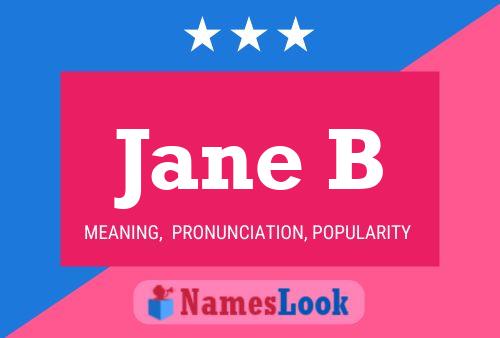 Póster del nombre Jane B