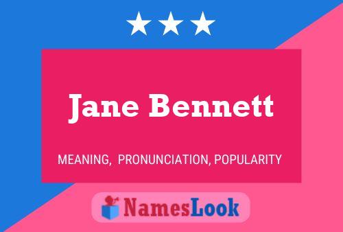 Póster del nombre Jane Bennett