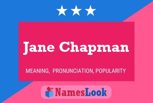 Póster del nombre Jane Chapman