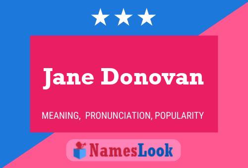 Póster del nombre Jane Donovan