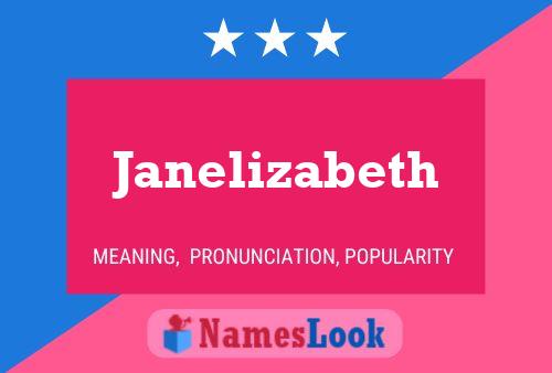 Póster del nombre Janelizabeth