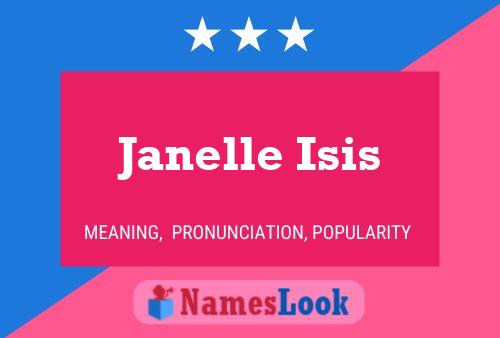 Póster del nombre Janelle Isis