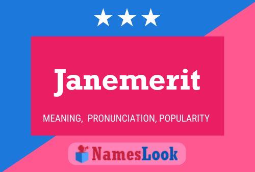 Póster del nombre Janemerit