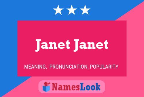 Póster del nombre Janet Janet