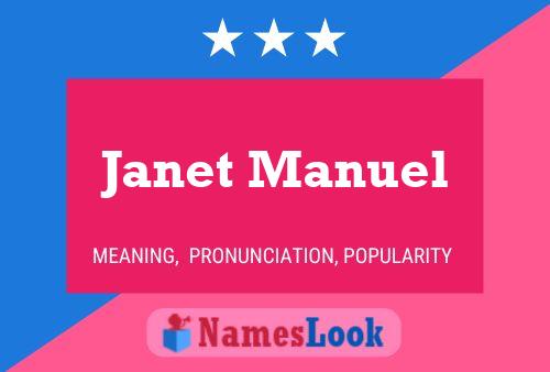 Póster del nombre Janet Manuel