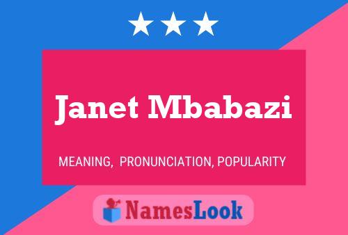 Póster del nombre Janet Mbabazi