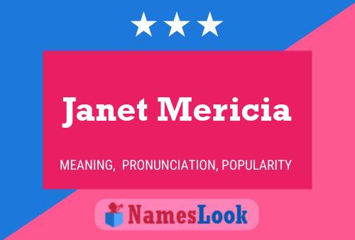 Póster del nombre Janet Mericia